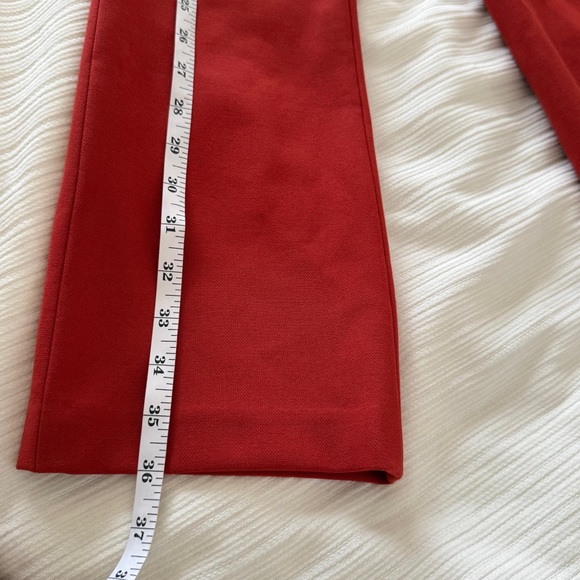 Veronica Beard Tani Ankle-Crop Boot-Cut Pants in Flame - Picture 15 of 15